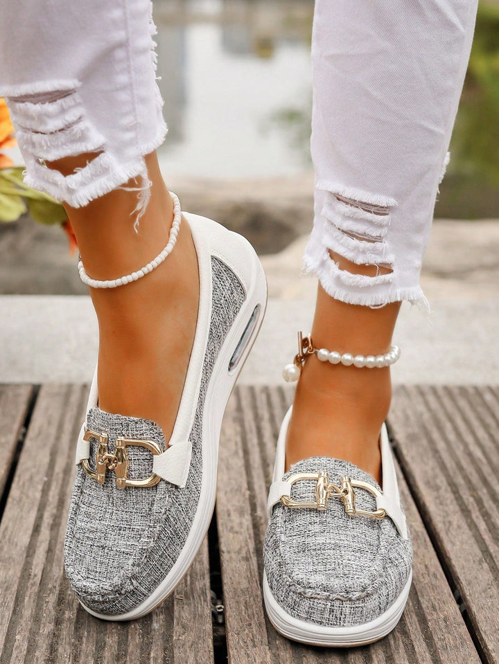 Daniela - Platform Loafers with Buckle
