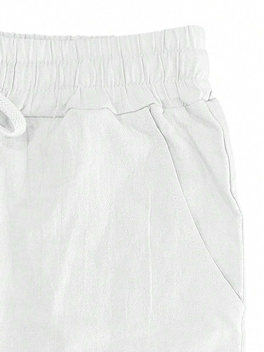 LIGHT LINEN PANTS WITH DRAWSTRING