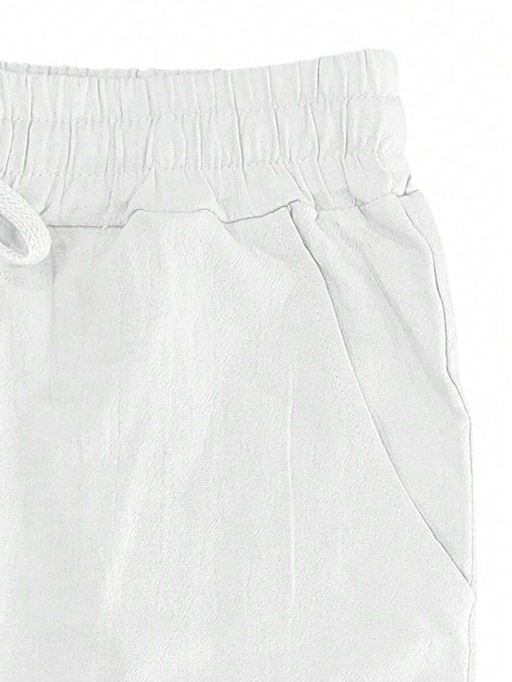 LIGHT LINEN PANTS WITH DRAWSTRING
