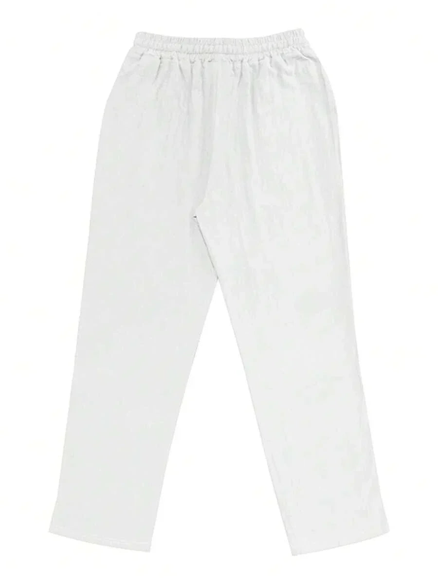 LIGHT LINEN PANTS WITH DRAWSTRING