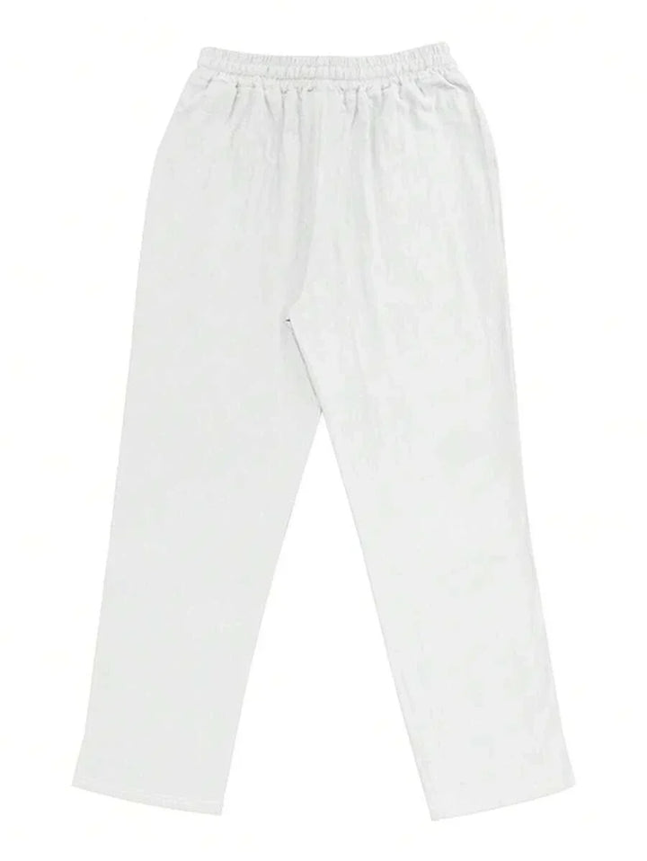 LIGHT LINEN PANTS WITH DRAWSTRING