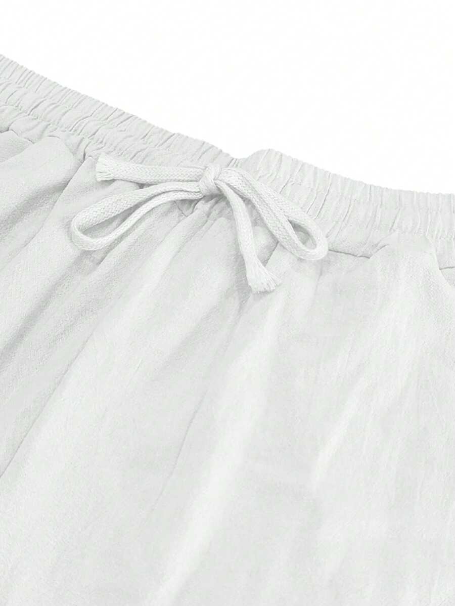 LIGHT LINEN PANTS WITH DRAWSTRING