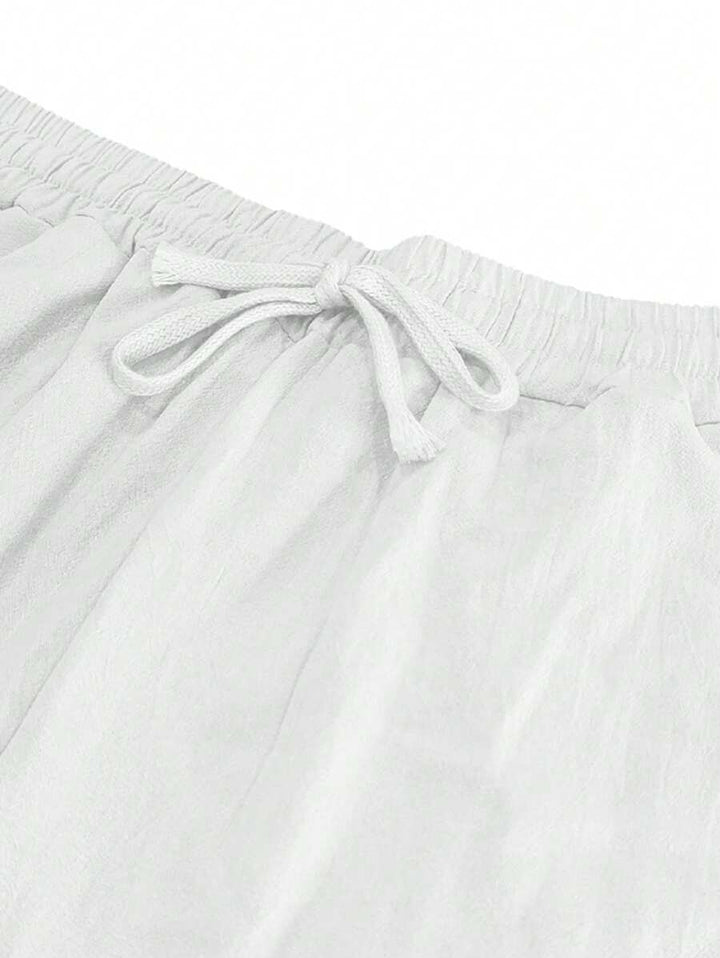 LIGHT LINEN PANTS WITH DRAWSTRING