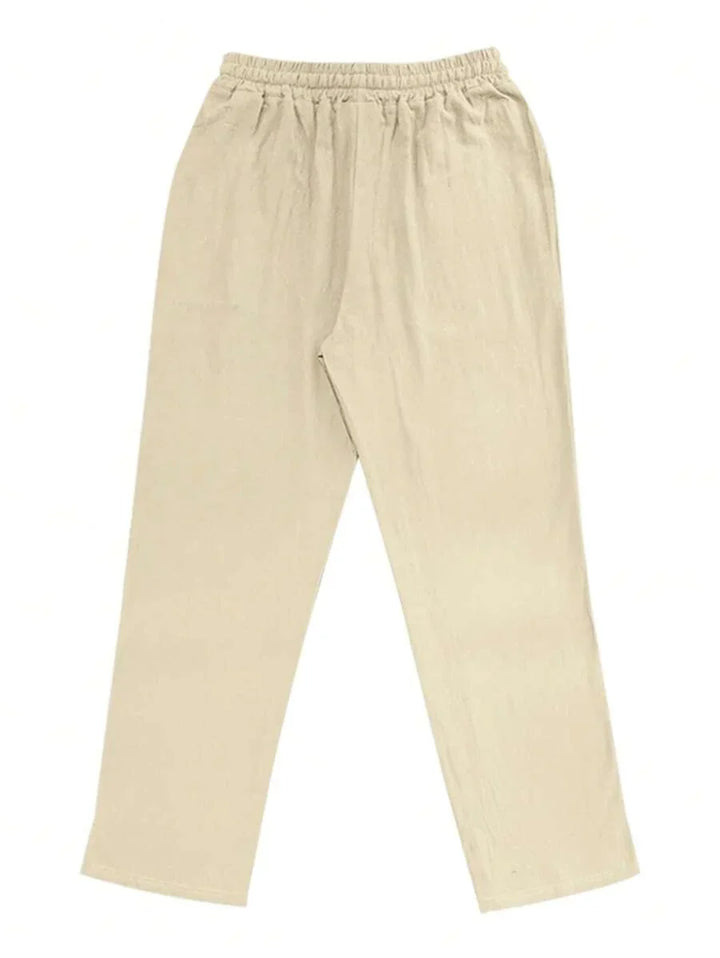 LIGHT LINEN PANTS WITH DRAWSTRING