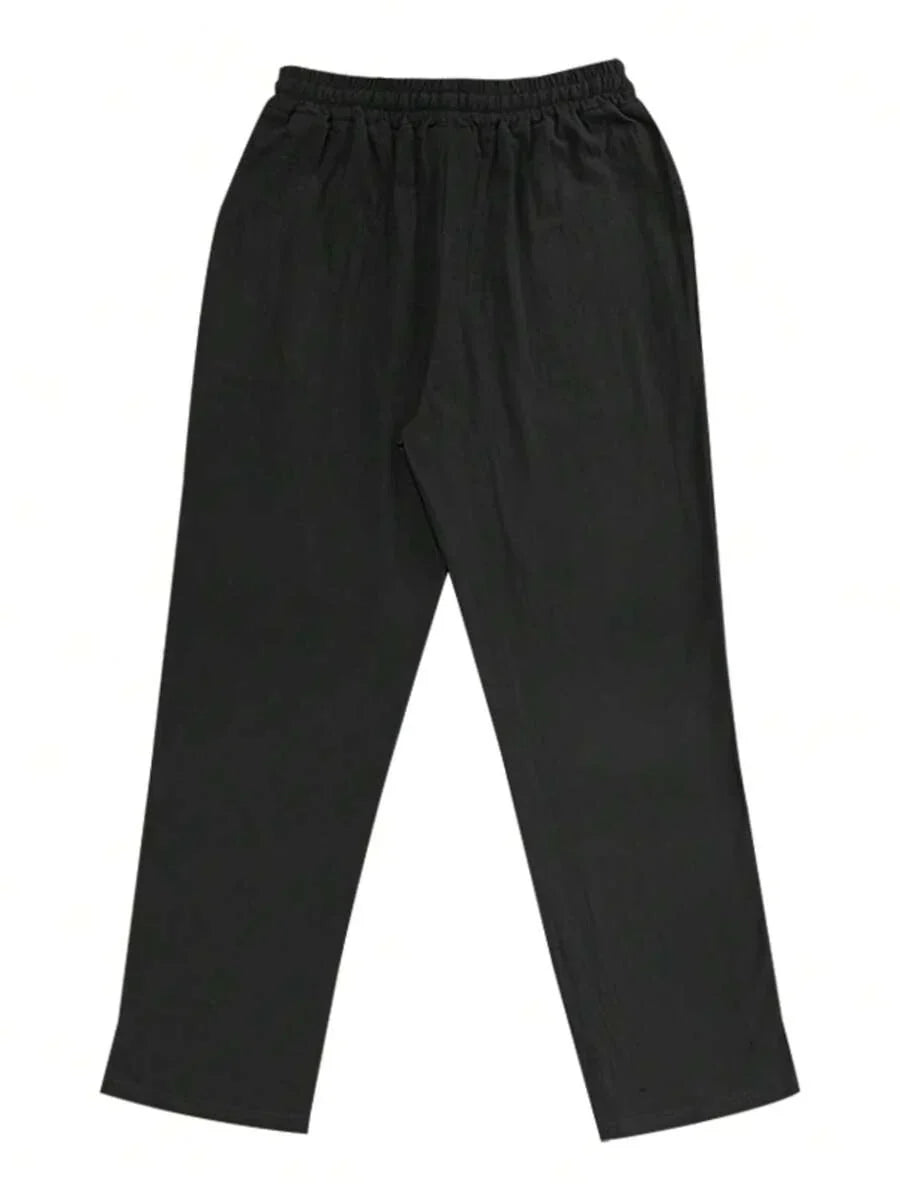 LIGHT LINEN PANTS WITH DRAWSTRING