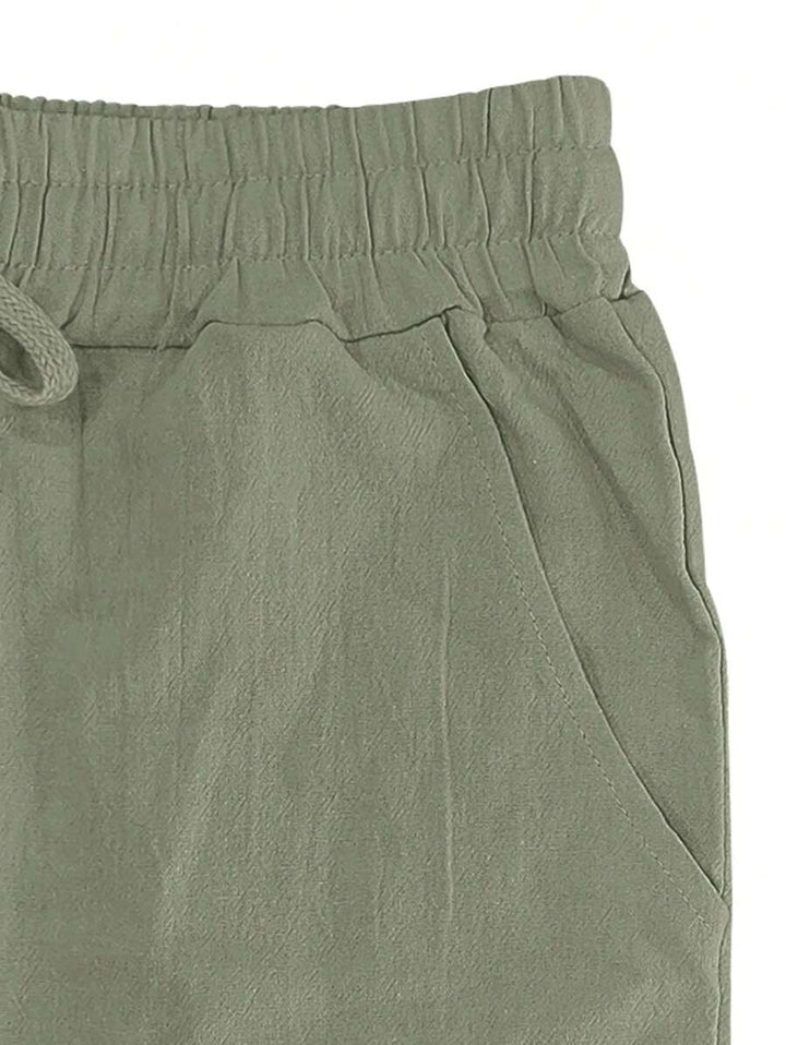 LIGHT LINEN PANTS WITH DRAWSTRING