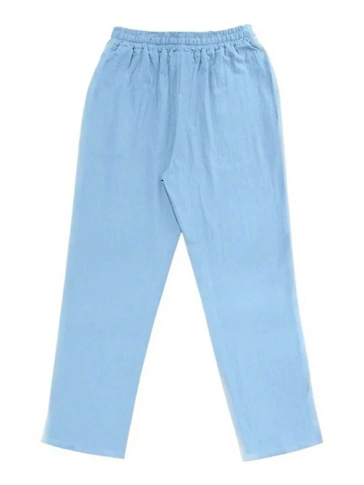 LIGHT LINEN PANTS WITH DRAWSTRING