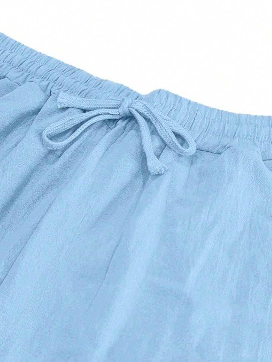 LIGHT LINEN PANTS WITH DRAWSTRING