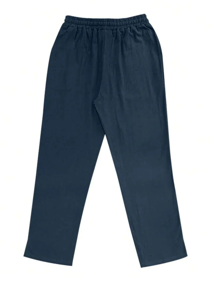 LIGHT LINEN PANTS WITH DRAWSTRING