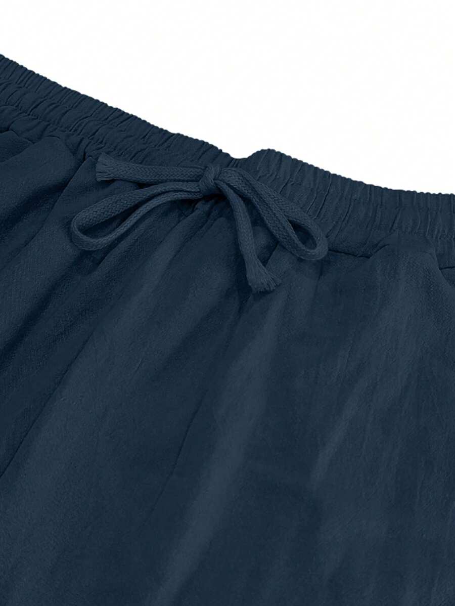 LIGHT LINEN PANTS WITH DRAWSTRING