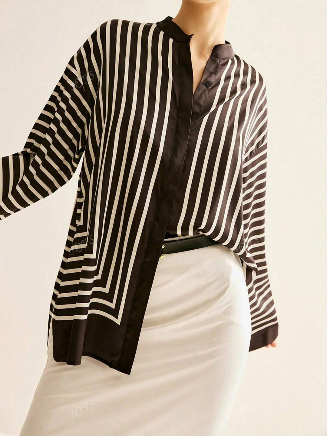 Chemise élégante à rayures