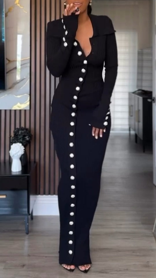 Robe en tricot ajustée