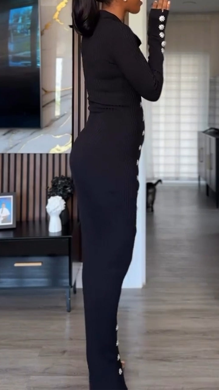 Robe en tricot ajustée