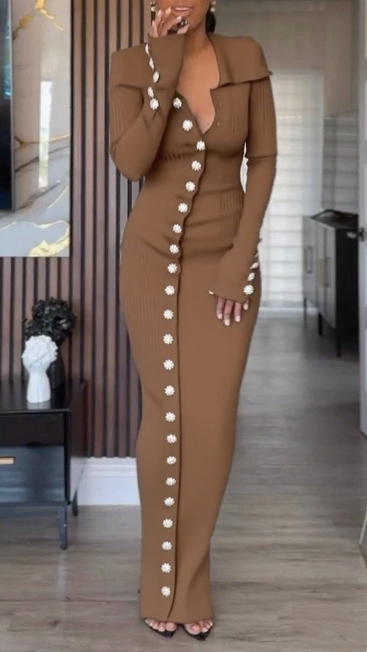 Robe en tricot ajustée