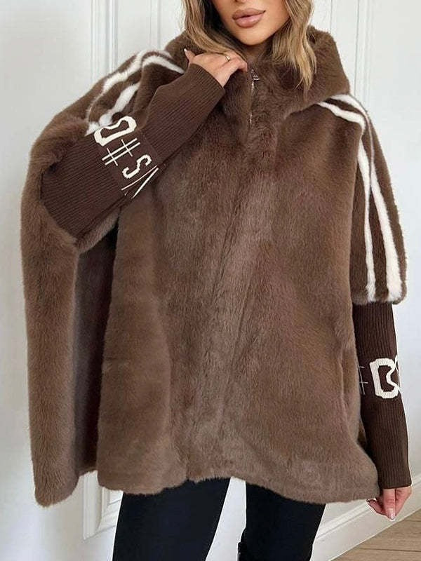 Manteau polaire à capuche