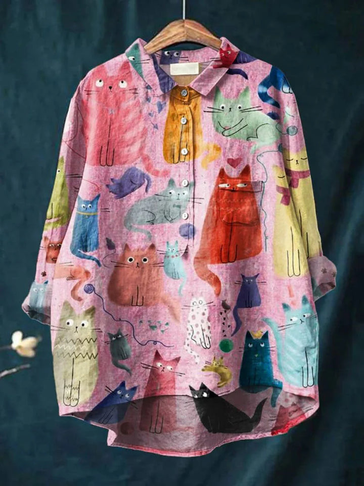 Uluru™ - Chemise Artistique Chat