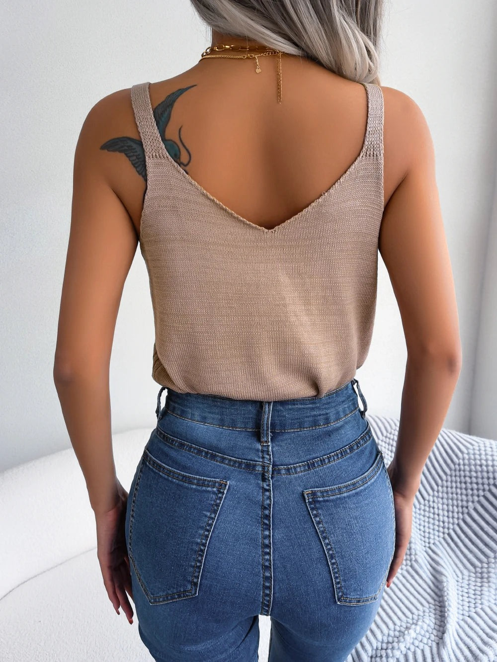 Débardeur en tricot texturé Tulum