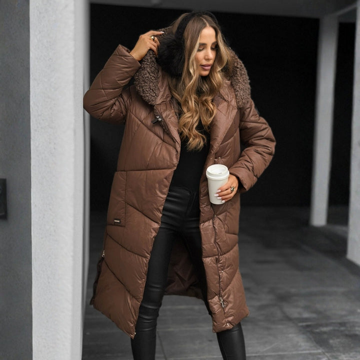 Manteau matelassé à capuche pour une élégance hivernale