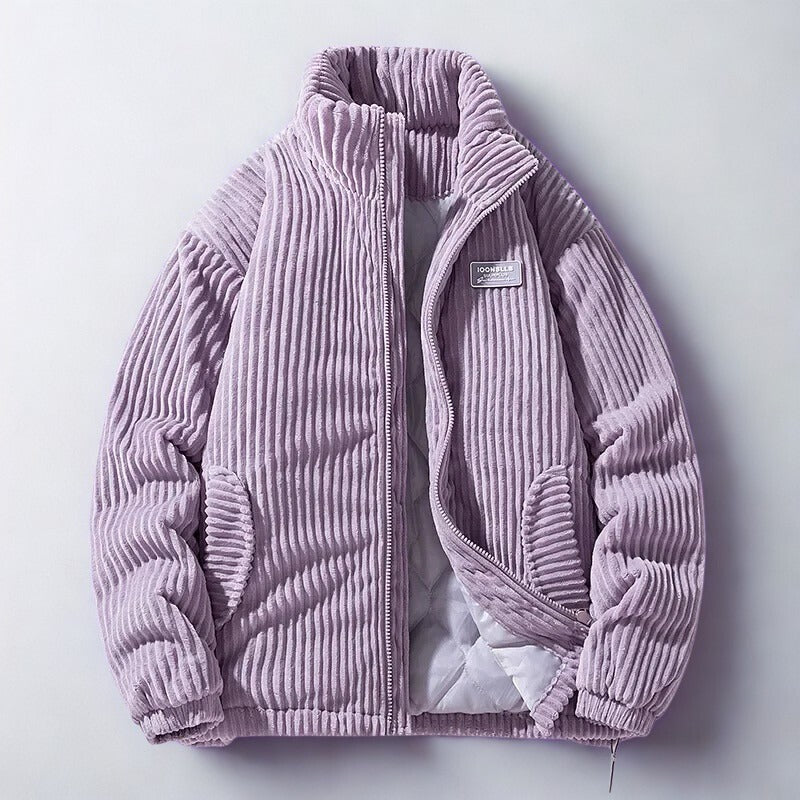 Veste matelassée en velours côtelé