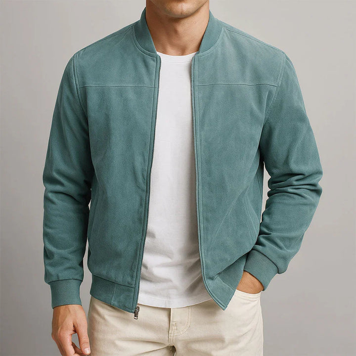 Riviera — Men’s Suede Bomber Jacket