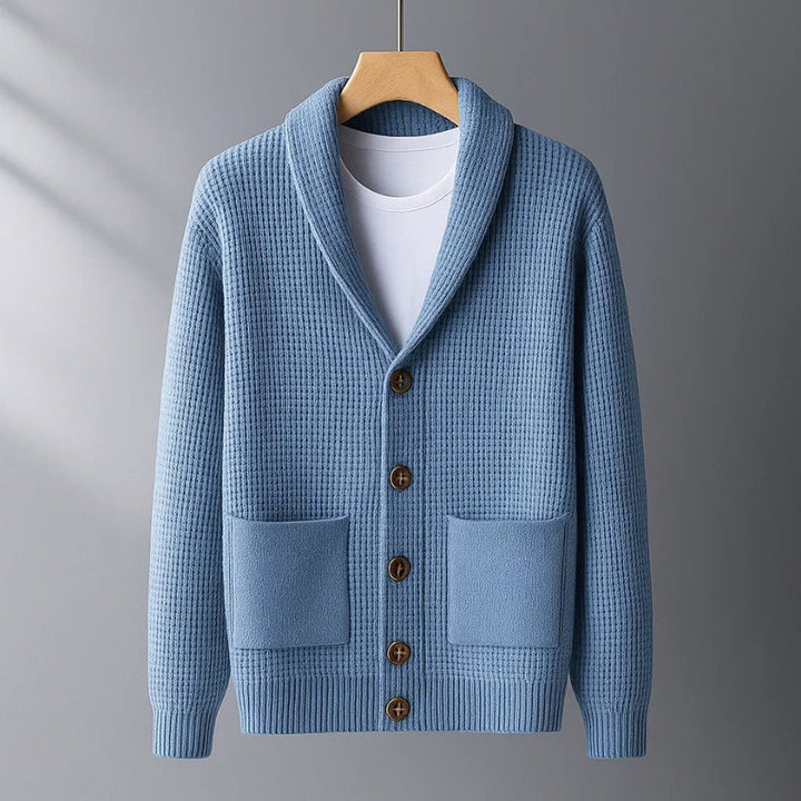 Cardigan en laine de mérinos pour homme