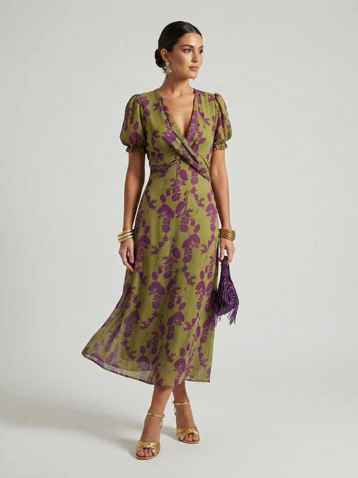 Carla | Relaxed Floral Midi Dress