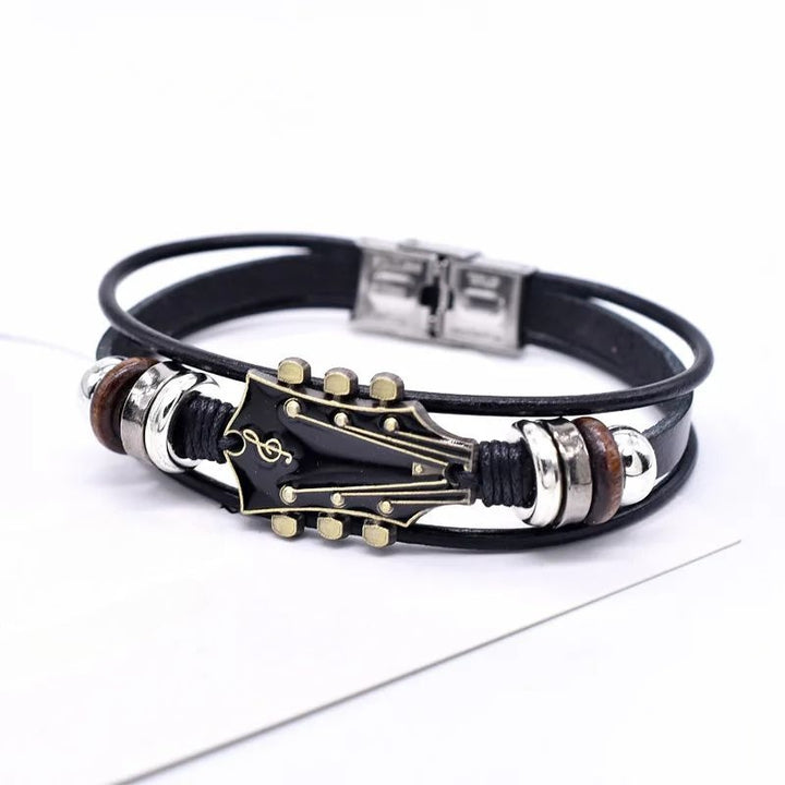 Bracelet en cuir rock’n’roll