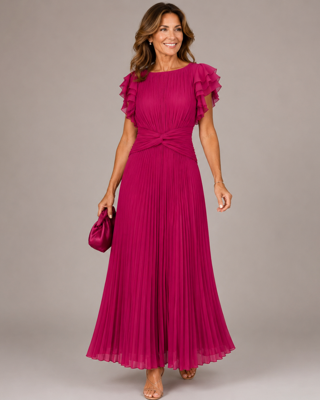 Lara | Vestido Plisado Clásico