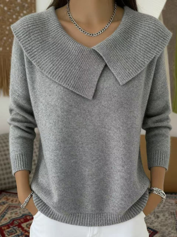 CLASSIC COLLAR SWEATER FOR WOMEN