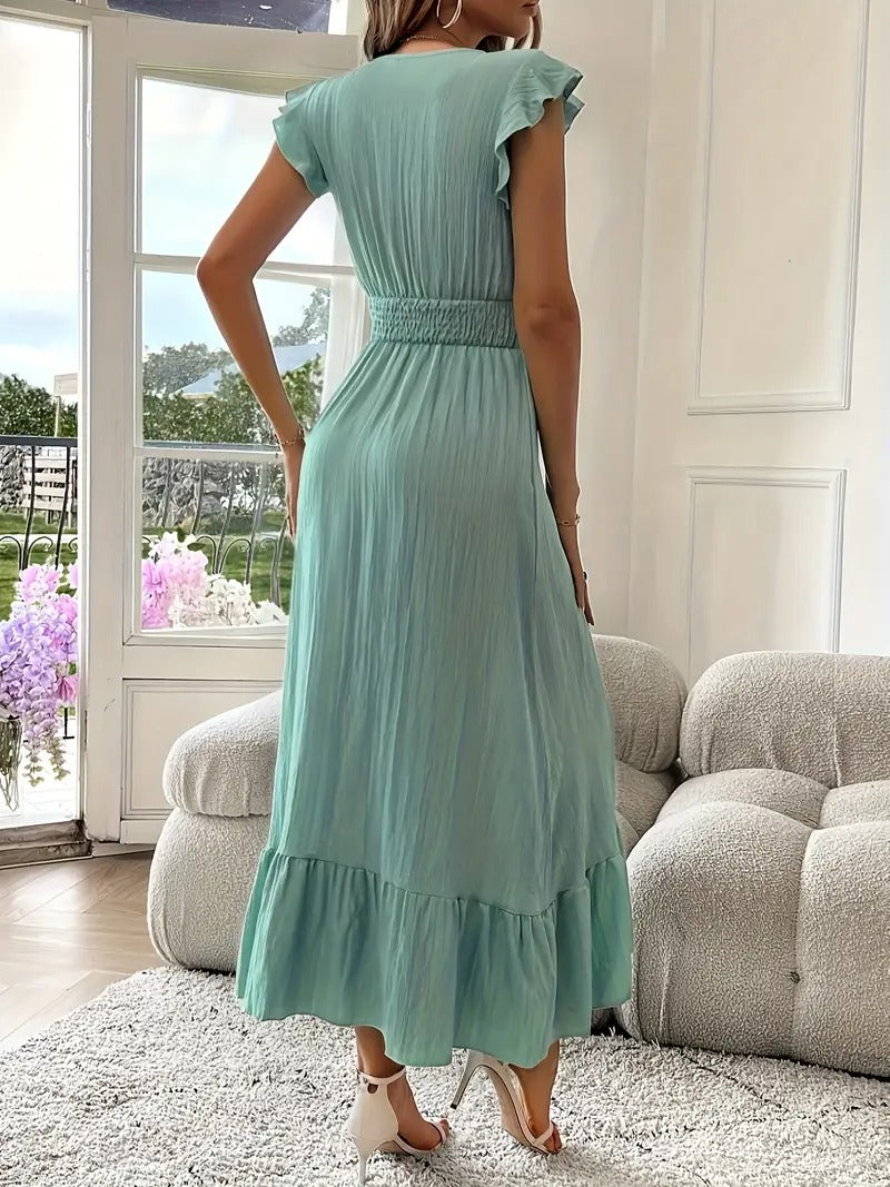 Robe longue élégante tissu respirant