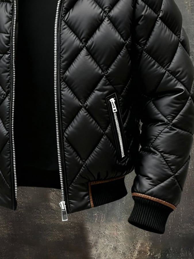 Doudoune d'extérieur chaude rétro pour homme