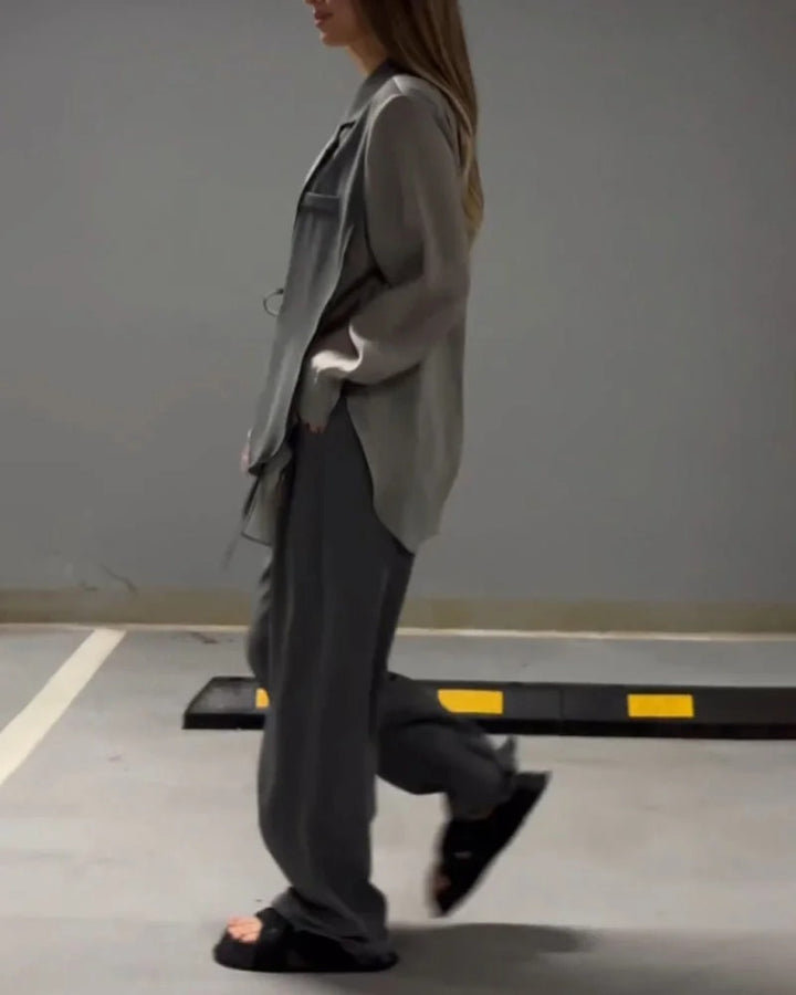 Ensemble deux pièces chemise et pantalon – Léger et respirant