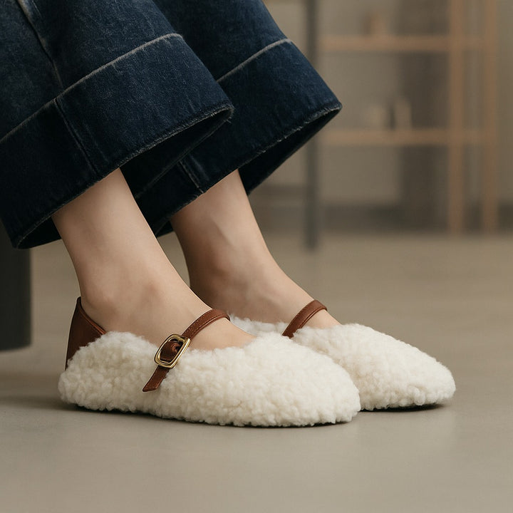 Mocassins en fourrure chic et mignon