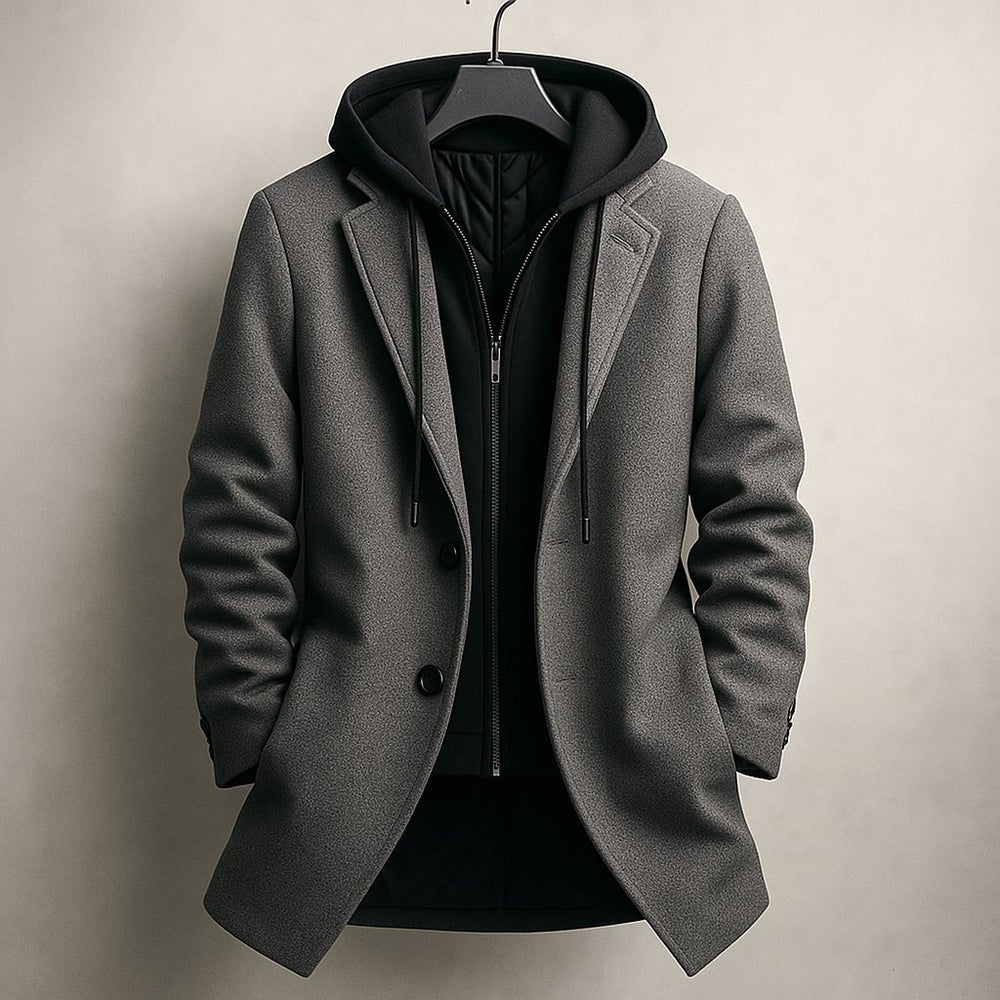 Manteau double couche chic