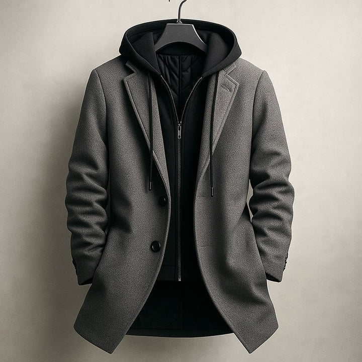 Manteau double couche chic