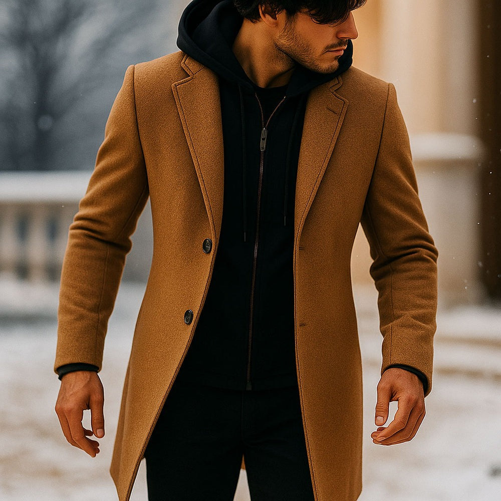 Manteau double couche chic