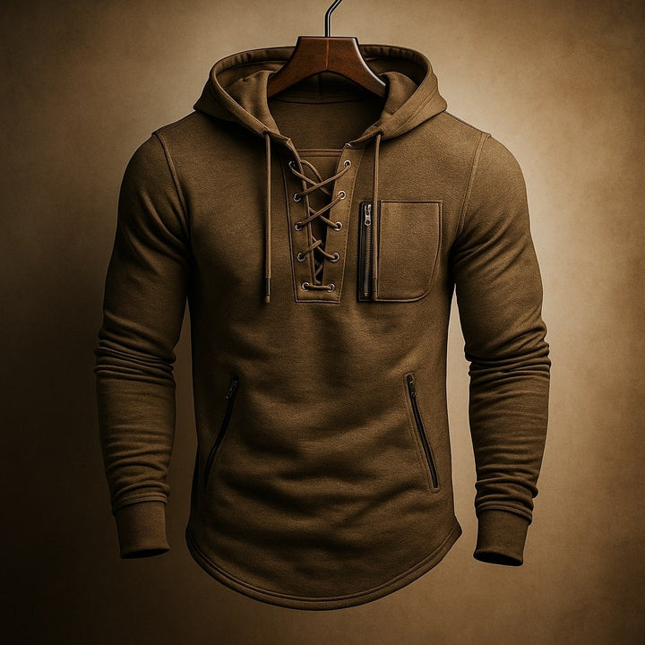 Sweat à capuche Dario à lacets