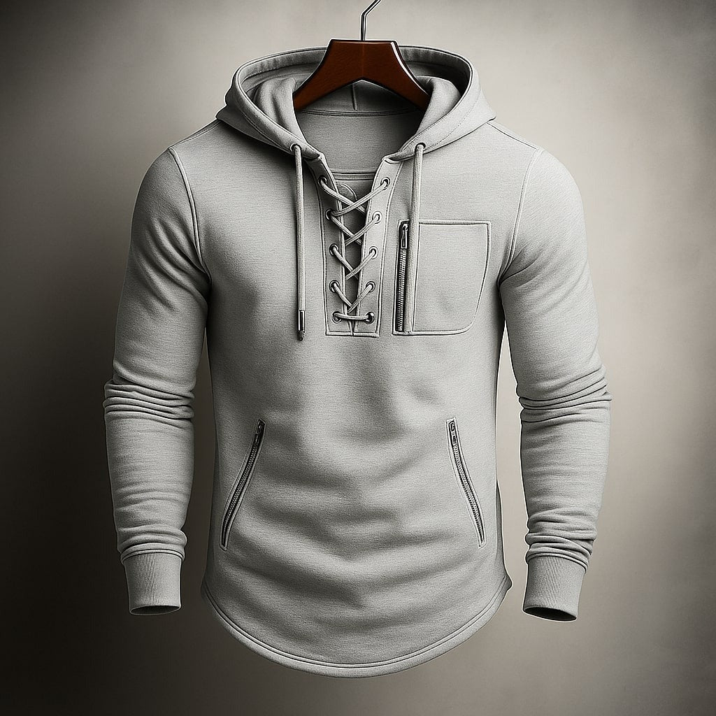 Sweat à capuche Dario à lacets