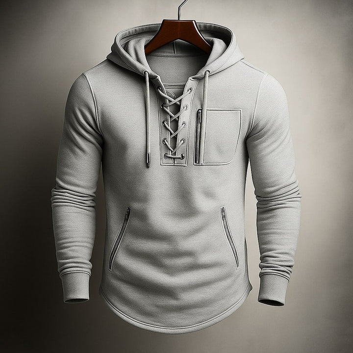 Sweat à capuche Dario à lacets