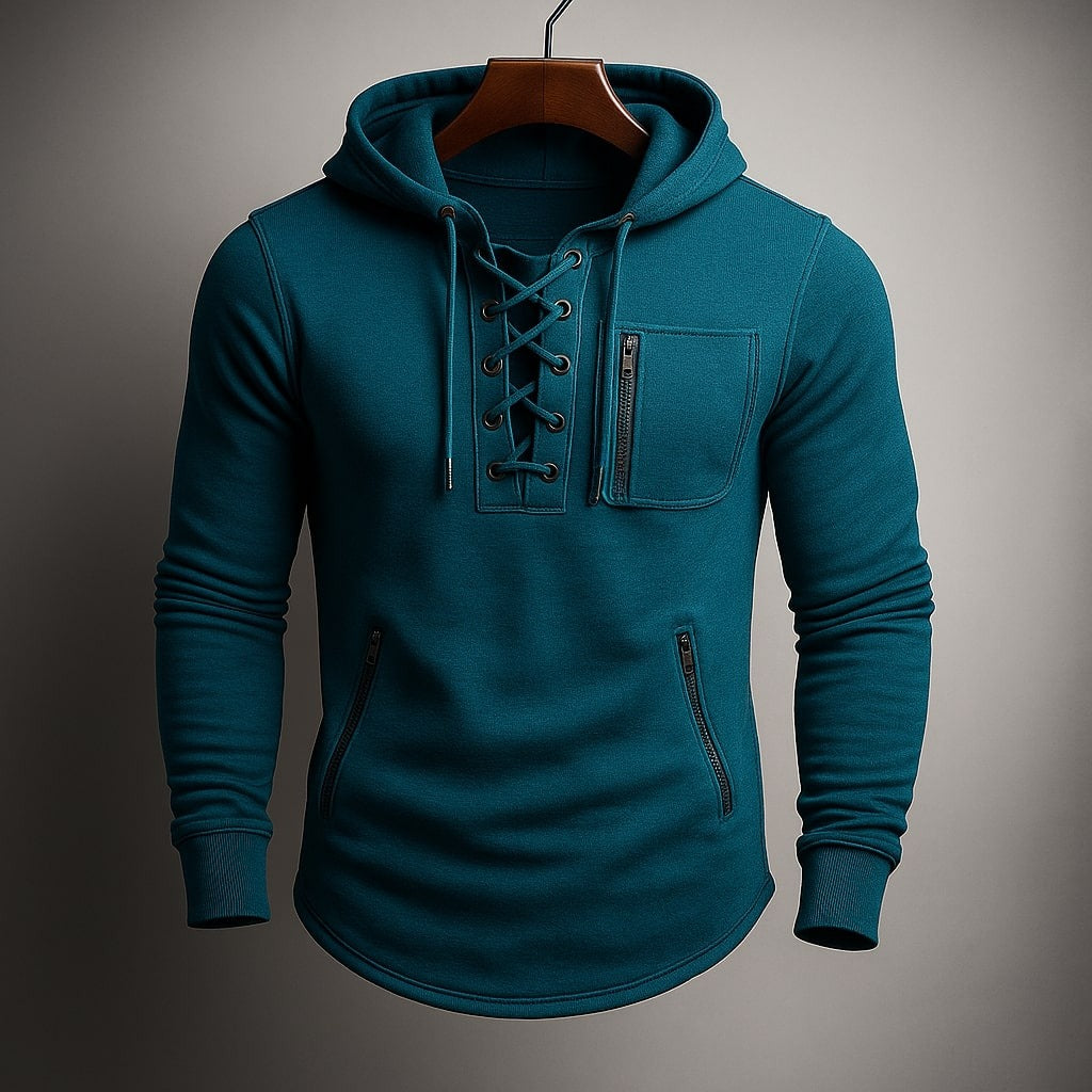 Sweat à capuche Dario à lacets