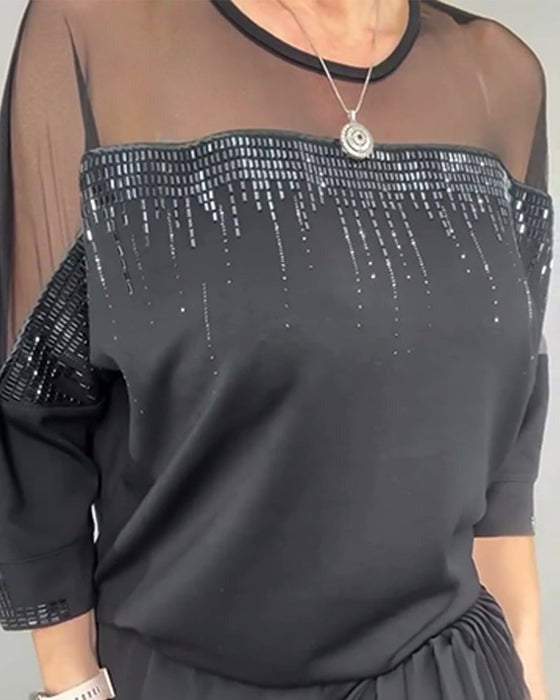 Chemisier à paillettes