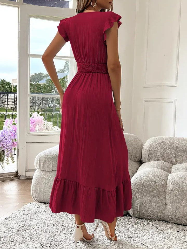 Robe longue élégante tissu respirant