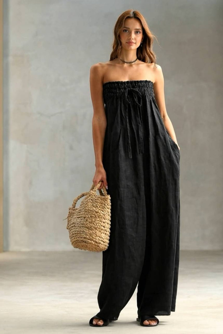 Combinaison bustier à plis