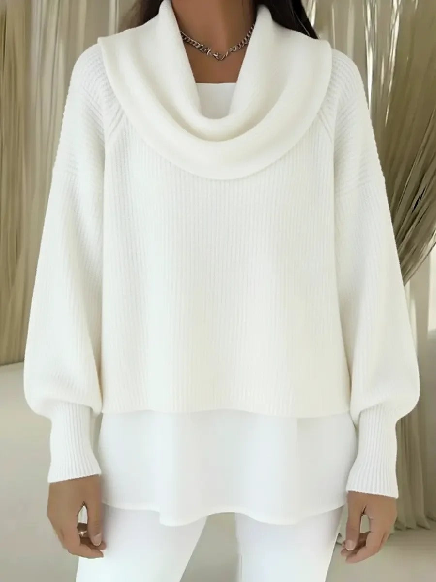 Pull confortable en coton pour femme
