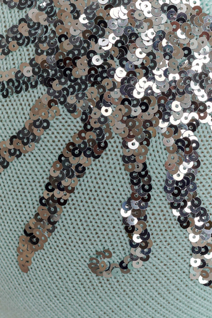 Robe longue en maille Ellington avec sequins