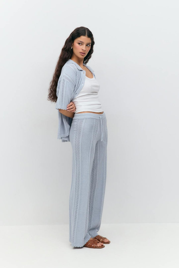 Ensemble à rayures au crochet