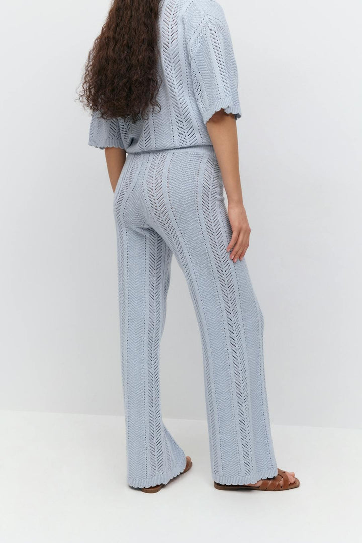 Ensemble à rayures au crochet