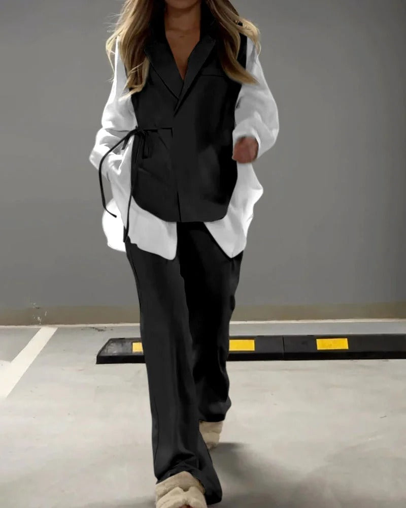 Ensemble deux pièces chemise et pantalon – Léger et respirant