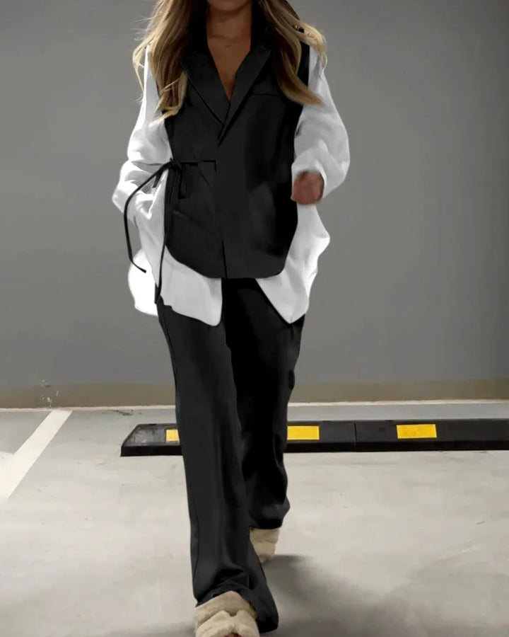 Ensemble deux pièces chemise et pantalon – Léger et respirant