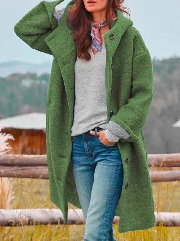 Veste d'hiver longue et élégante